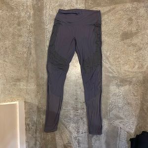Gray Fabletics sheer detail legging
